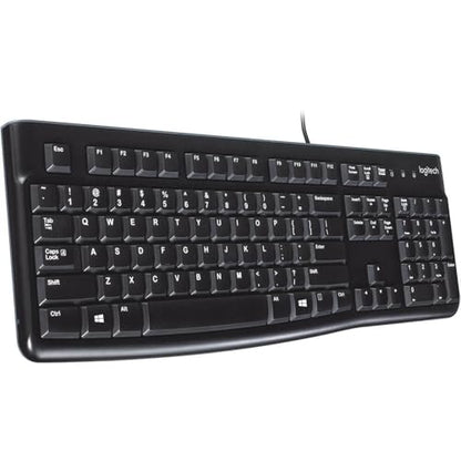 Logitech K120 Full Size Wired Keyboard 104 Keys Spill-Resistant USB