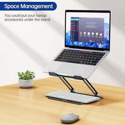 BESIGN LS10 Black Adjustable Laptop Stand for 10-14" Laptops
