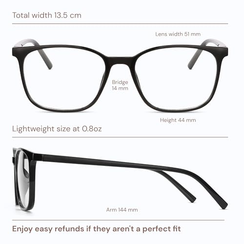Gaoye 51mm 1806 Light Black & Leopard Full Rim Computer Glasses