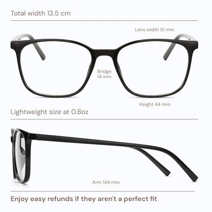 Gaoye 51mm 1806 Light Black & Leopard Full Rim Computer Glasses