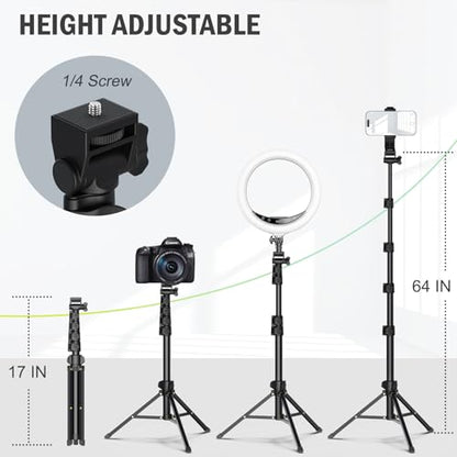 Liphisy 64 Inches LPS163 Tripod Unit Black