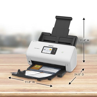 Brother ADS-3350W Document Scanner | 1200 x 1200 dpi | Ethernet, USB, Wi-Fi | Dual CIS Technology