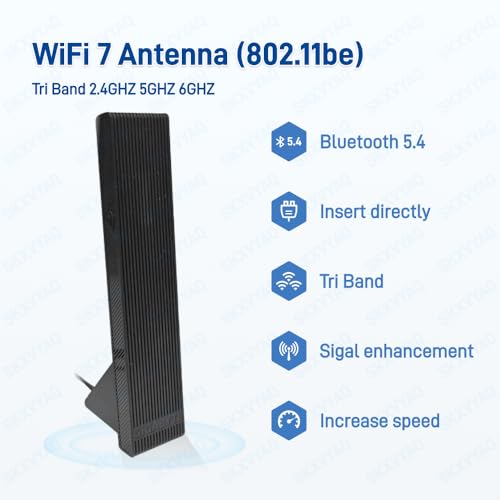 SKXVYAQ WiFi 7 Magnetic Antenna for GIGABYTE B850 - Dual-Band - High-Gain 9dBi - Model: For GIGABYTE B850
