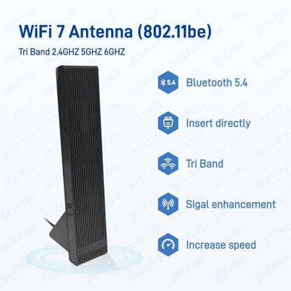 SKXVYAQ WiFi 7 Magnetic Antenna for GIGABYTE B850 - Dual-Band - High-Gain 9dBi - Model: For GIGABYTE B850