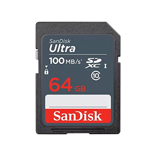 SanDisk 64GB SDSDUNR-064G-GN3IN Class 10 SDXC Card - 100MB/s Read Speed