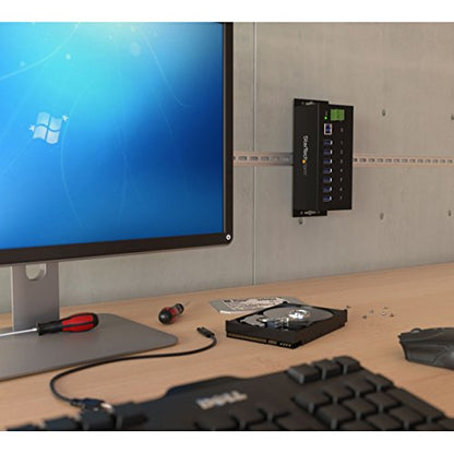 StarTech.com 7-Port USB 3.0 Hub ST7300USBME ESD Protection Surge Protection USB Expander