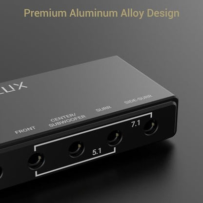 Cubilux 7.1 USB Surround Sound Card 384KHz USB A External Sound Card for Laptop PC