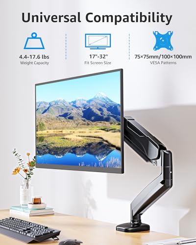 MOUNTUP 32-inch MU0004 Full Motion VESA Monitor Mount Black