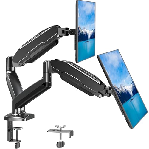 MOUNT PRO Dual Monitor Mount 13-32 Inches Tabletop Mount Articulating with Full Motion Arm