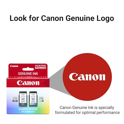 Canon PG-275/CL-276 Genuine Ink Cartridge Set 740 Page Yield Black/Multicolor Ink for TS3520/TR4720