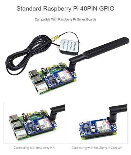 Waveshare SIM7070G Cat-M/NB-IoT/GPRS HAT for Raspberry Pi - USB Connectivity - GNSS Positioning