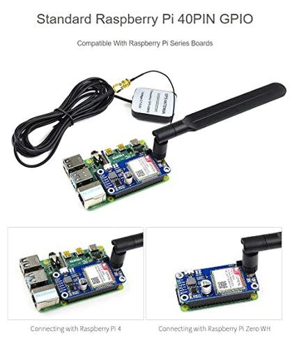 Waveshare SIM7070G Cat-M/NB-IoT/GPRS HAT for Raspberry Pi - USB Connectivity - GNSS Positioning