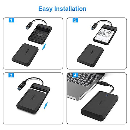 BENFEI 2.5 Inch SATA External Hard Drive Enclosure USB 3.2 Gen 1