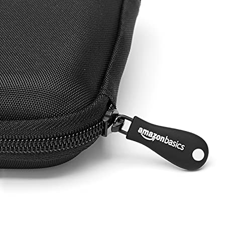 Amazon Basics 5.3 x 3.5 x 1.2 inches Black Plastic Carrying Case for External Hard Drives