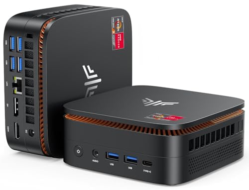 KAMRUI Mini PC P1 Desktop Computer, AMD Ryzen 4300U, 3.7GHz, 16GB RAM, 512GB SSD, 4K UHD, Windows 11 Pro