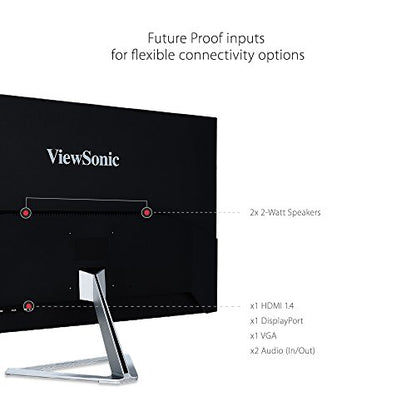 ViewSonic 32 Inch VX3276-MHD 1920x1080 75Hz IPS Monitor