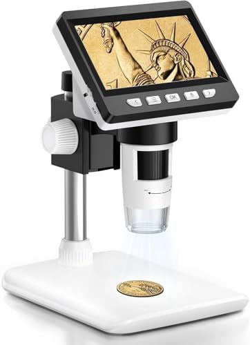 AOPICK 4.3" 307-B Digital Microscope 1000X USB-C Rechargeable LED
