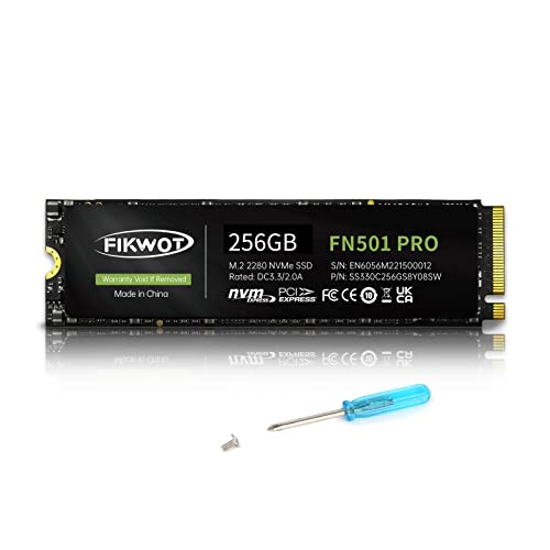 Fikwot FN501 Pro 256GB M.2 2280 PCIe Gen3 x4 Internal Solid State Drive
