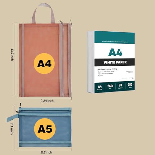TrueLux 2L-10A4 TR Mesh Zipper Pouch Bags, Nylon, 3 kg Load Capacity, 10 Pack