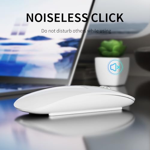 TENMOS M18-WH Bluetooth Wireless Mouse USB C 2.4G Optical 68g