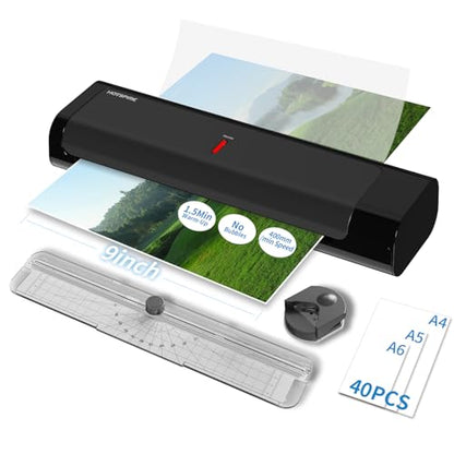 HOTSPIRE 1.0 Count Thermal Laminator A4 & Letter Size 15.75 FPM Dual-Roller Laminating Machine