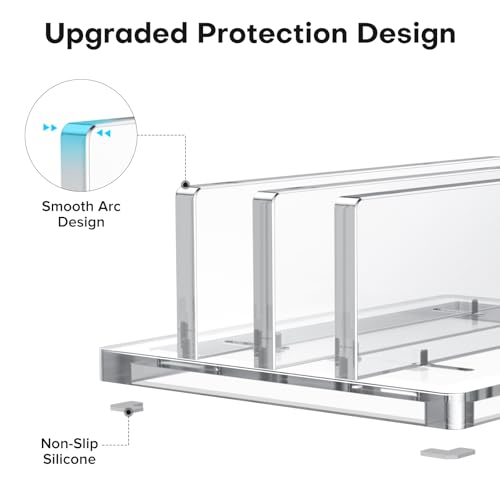 OMOTON 1.0 Count LD06 Desktop Clear Acrylic Laptop Stand