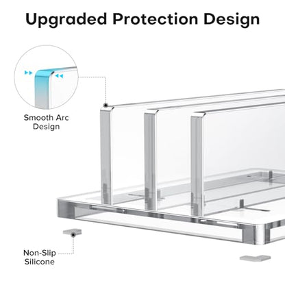 OMOTON 1.0 Count LD06 Desktop Clear Acrylic Laptop Stand