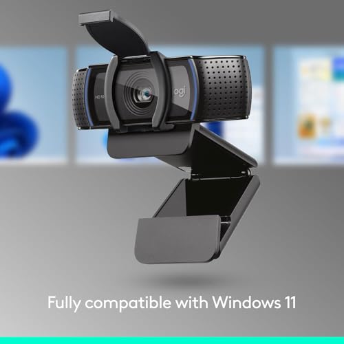 Logitech 2.8" x 3.7" x 1.7" C920e Webcam 1080p USB HD FHD