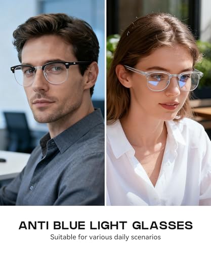 Perfectmiaoxuan 2 Count 3016 Blue Light Blocking Glasses
