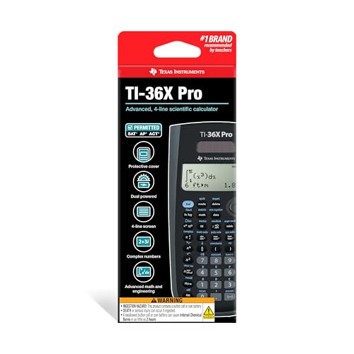 Texas Instruments TI-30X Engineering/Scientific Calculator | 2.62" LCD Screen | Battery Powered | Model 36PRO/TBL/1L1