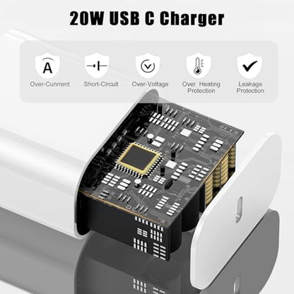 DIIMO 20W USB Type C Charger for Samsung Galaxy Tab A9+ 12.4"/S10/S9/S8/S7/S6/A series Tablets