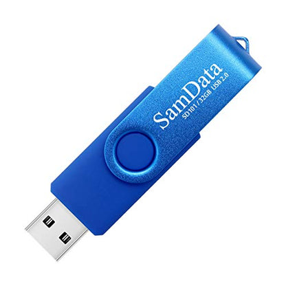 SamData 32GB USB Flash Drive 2 Count USB 2.0 High-Speed Read/Write Memory Stick