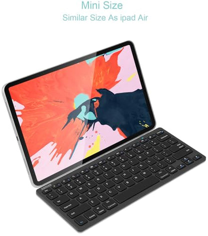 Arteck 11.2" x 4.7" x 0.2" HB098 QWERTY Bluetooth Keyboard Mechanical Scissor-switch