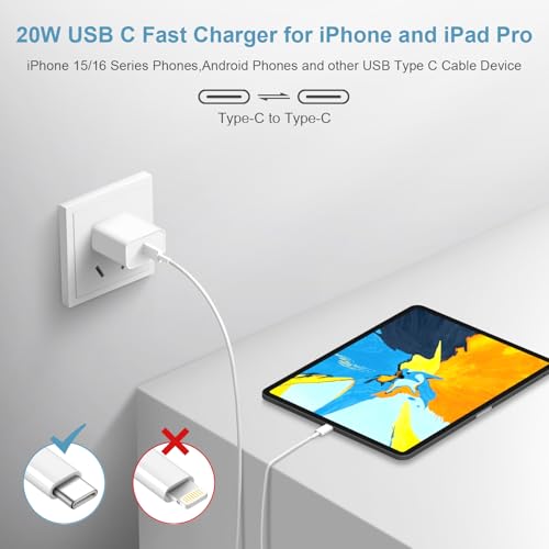Novobit 20W USB-C Wall Charger CA-15T USB Type C Fast Charging Adapter