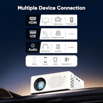 TMY 200W V08 720P LCD Projector 200 ANSI Lumens Portable