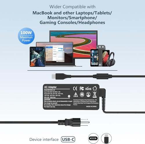 ELECBRAiN 100W USB-C Power Adapter SM100CL-02 AC Adapter