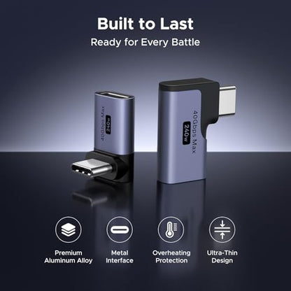 UGREEN 2-Pack USB Type C Right Angle Adapter Model 75743 Universal Connectivity 240W Power Delivery