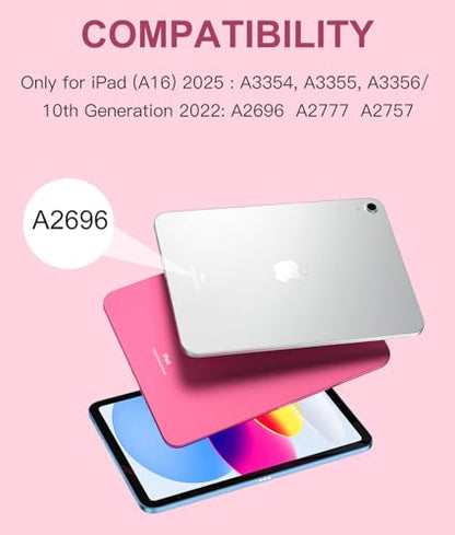 Harvopu 10.9-inch iPad 10th Generation Case, Model A2696/A2757/A2777, Soft Cover with Trackpad, Backlit Keyboard, Type-C Charging