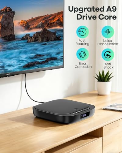 FELEMAN Mini DVD Player MD6BUS 1080p 1.1in