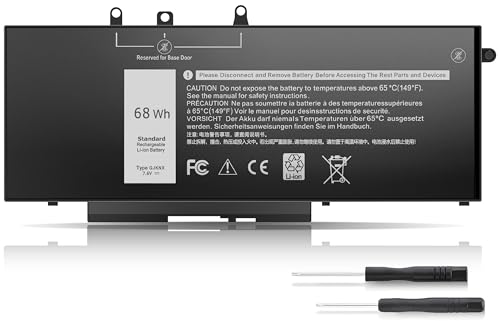 Menlonigt 68Wh GJKNX Laptop Battery 7.6V Compatible with Dell Latitude and Precision Series