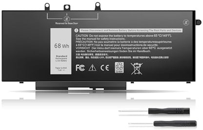 Menlonigt 68Wh GJKNX Laptop Battery 7.6V Compatible with Dell Latitude and Precision Series