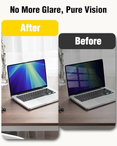 F FORITO 13.6 Inch A3449 A3240 A3113 A2681 Anti Blue Light Removable Privacy Screen Protector