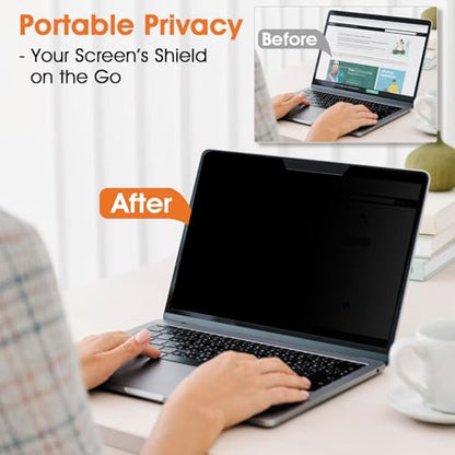 BSPROTE 14 Inch 14-1619-PRC 16:9 Anti-Glare Removable Privacy Screen