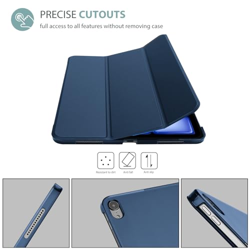 ProCase 10.9-Inch iPad Air 4th/5th Gen Protective Cover - Auto Sleep/Wake, Lightweight, Navy