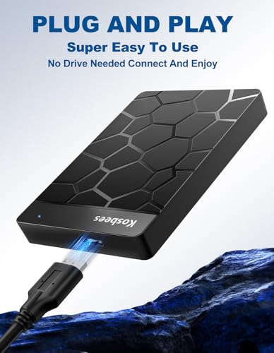 Kosbees 500 GB External Hard Drive Model 595048 USB 3.0 External Storage