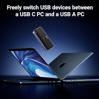 UGREEN USB Switch 4 Ports 2 Computer Manual Switch Type Remote Control