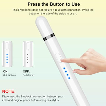 HATOKU 1 Pen Type-C Lithium-Ion Polymer Digital Stylus A11 16 grams for iPad Devices (White)