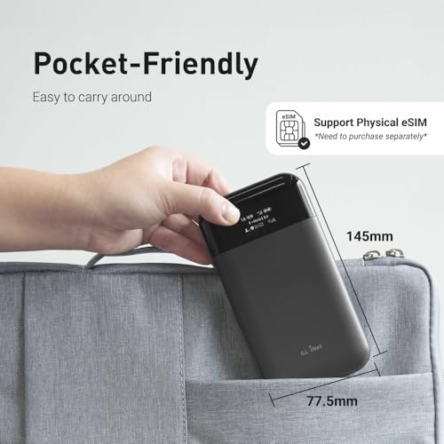 GL.iNet GL-E750V2 4G LTE Portable Wi-Fi Router with 1 Port Dual-Band 433 Mbps