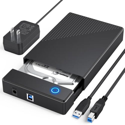 CLAVOOP 20TB 3.5 Inch SATA Enclosure CM47-Q1 USB 3.0 External HDD Case