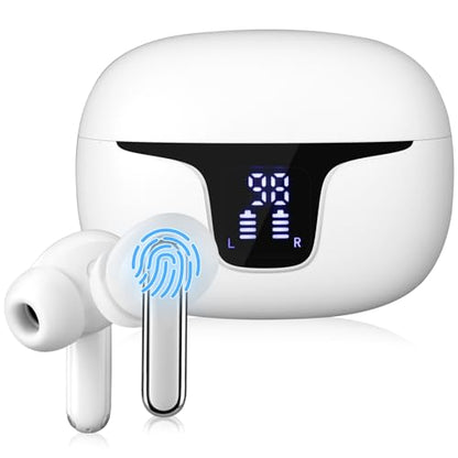 kasioo Language Translator Earbuds V19 Bluetooth 5.4 Built-In Media 150 Languages